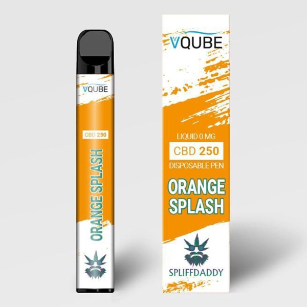 VQUBE Spliffdaddy CBD E-Shisha Vape Orange Splash 700 Züge 2